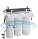 Purificador casero o residencial de agua de tres etapas incluye l&aacute;mpara ultravioleta
